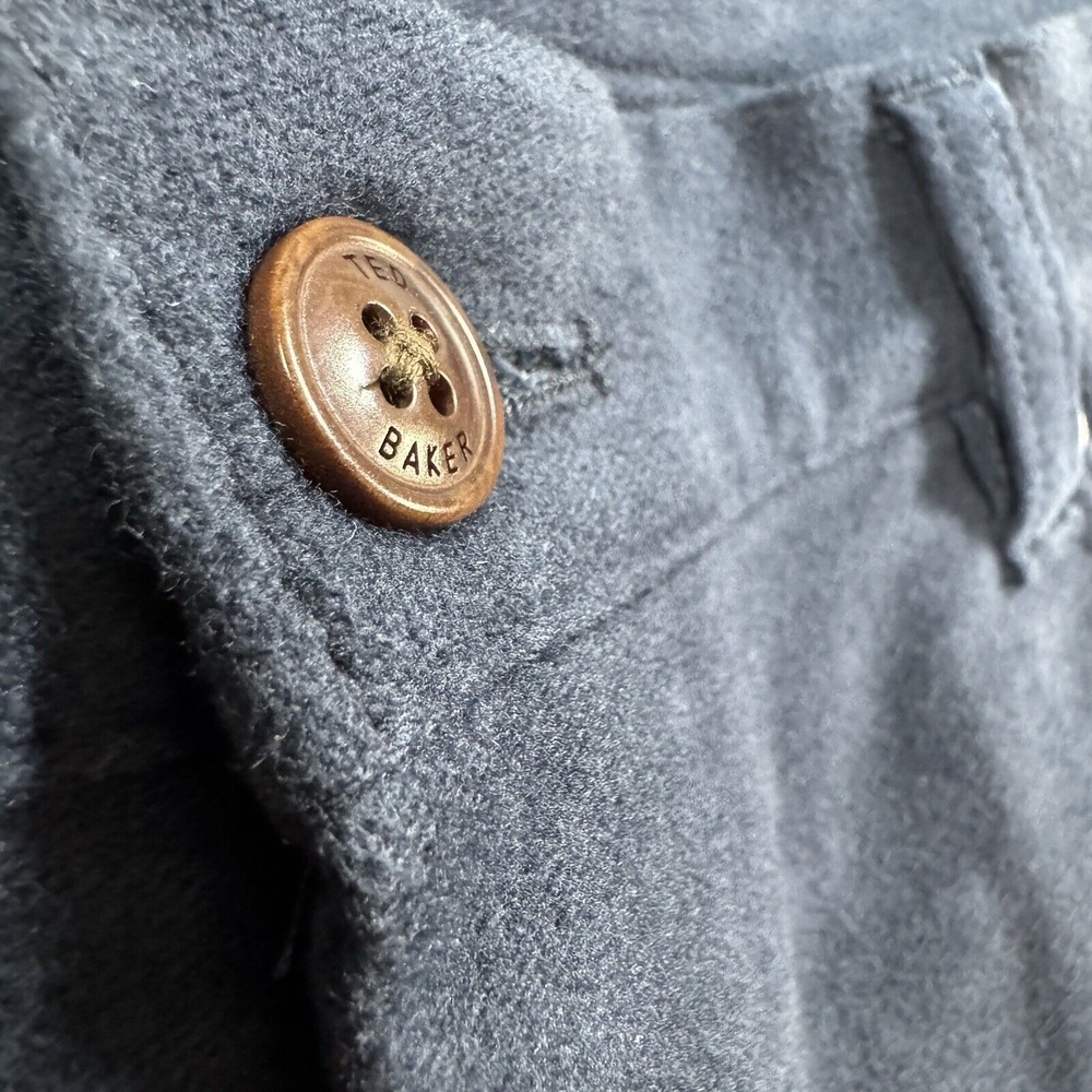 Ted Baker Jeans Menns 34x28 Blue Stretch Soft Touch Regular Fit Velvet‎ - Picture 3 of 16